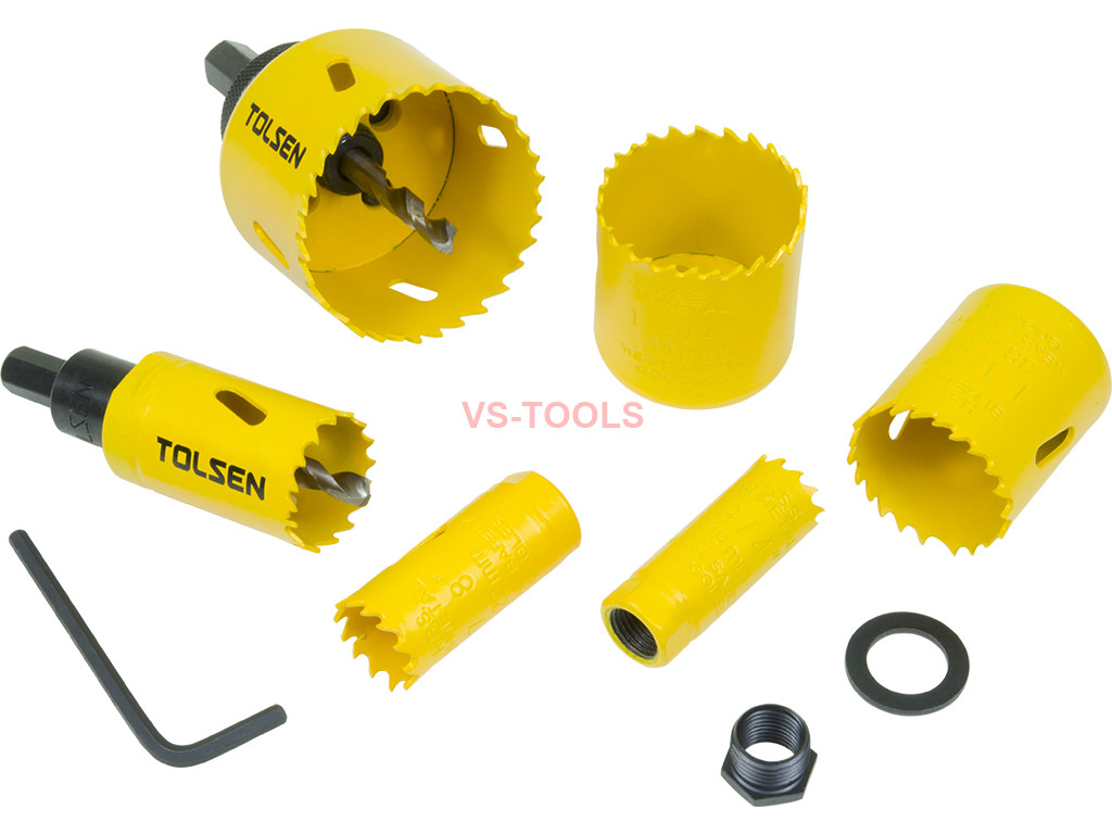 Power Tool Accessories : 9pcs Plumbing HSS Bi-Metal Steel 